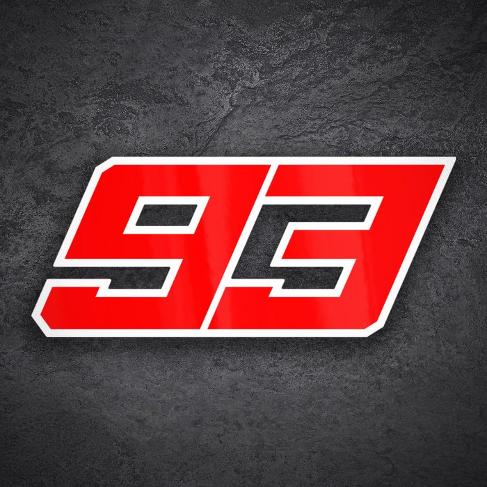 Pegatinas: N&uacute;mero 93 Marc M&aacute;rquez MotoGP