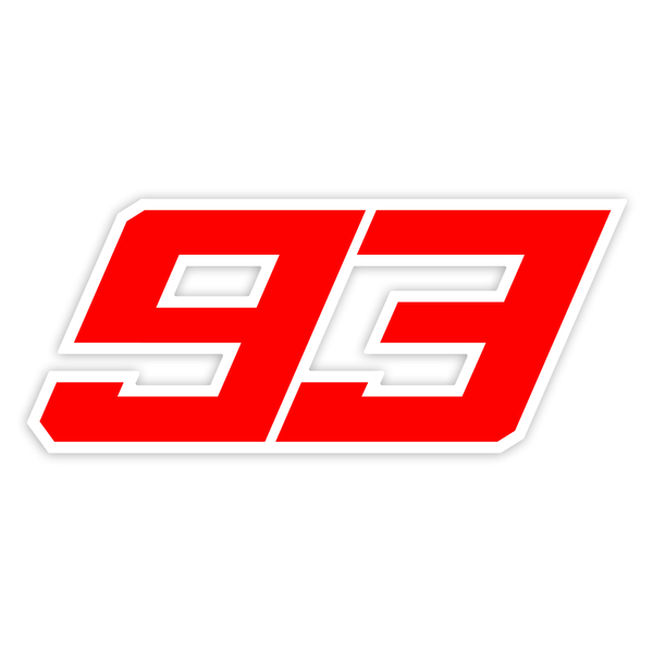 Pegatinas: Número 93 MotoGP Marc Márquez