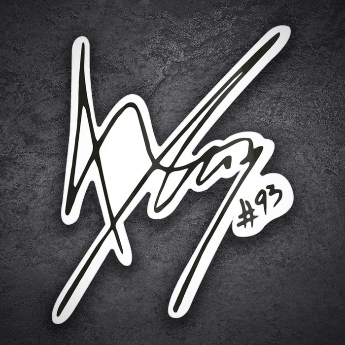 Pegatinas: Firma Marc M&aacute;rquez 93