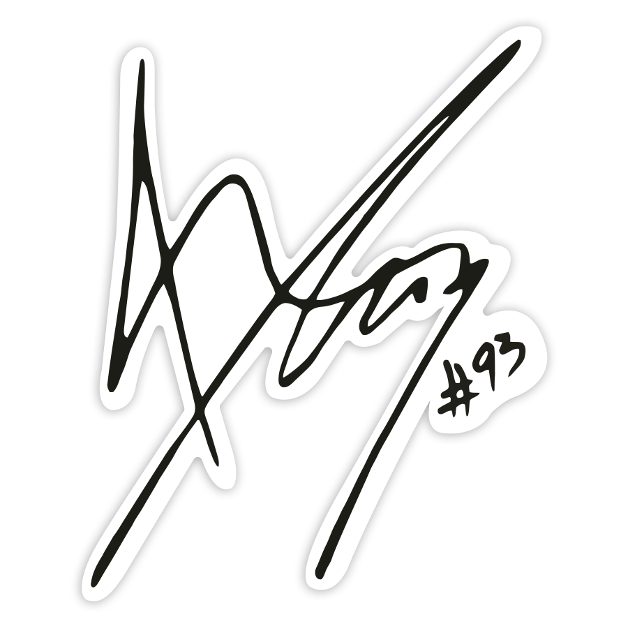 Pegatinas: Firma MotoGP Marc M&aacute;rquez 93