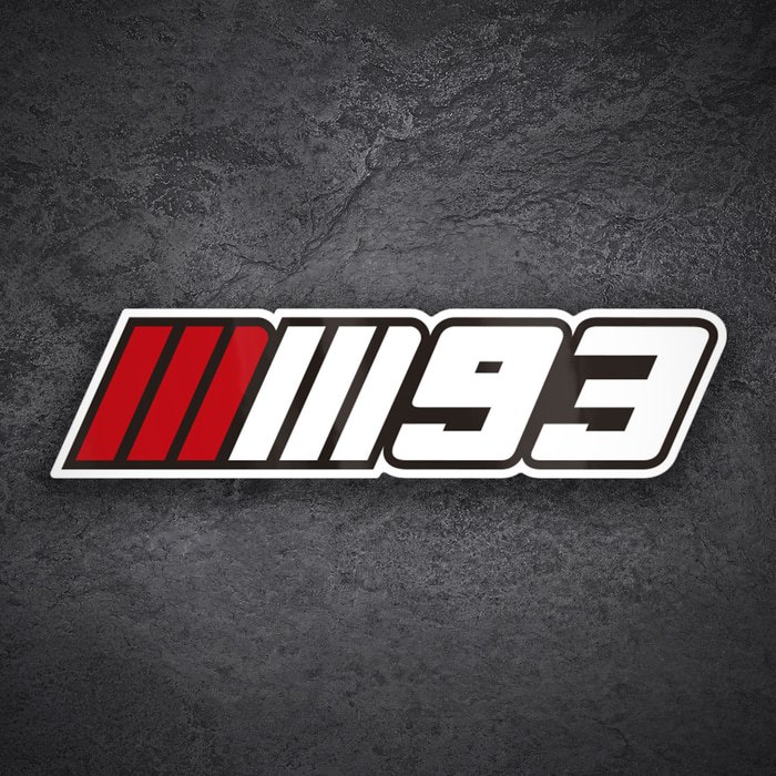 Pegatinas: N&uacute;mero 93 Marc M&aacute;rquez MotoGP