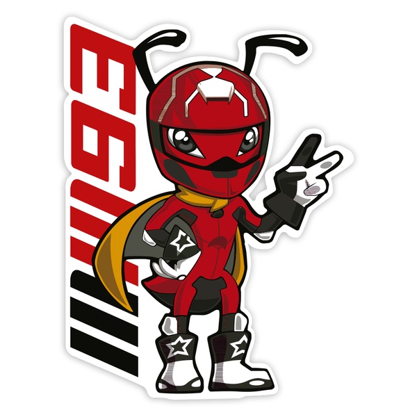 Pegatinas: Hormiga MM93 Marc Márquez