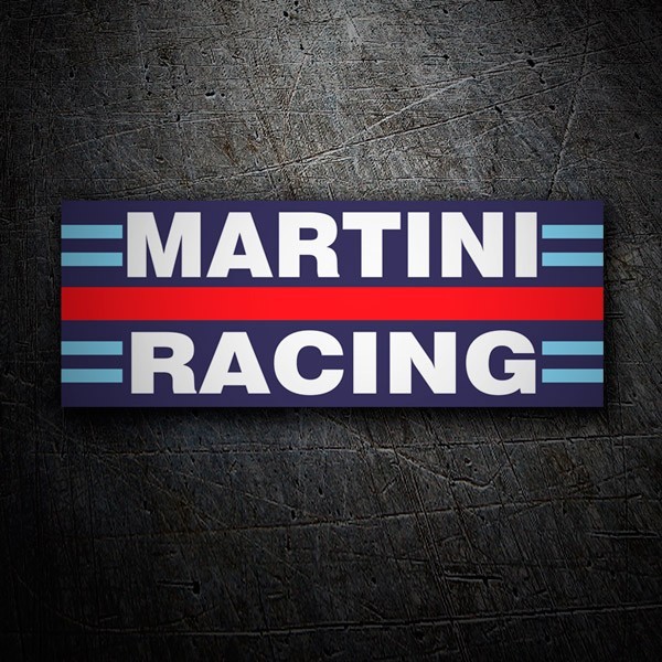 Pegatinas: Martini Racing con Franjas Azul y Roja