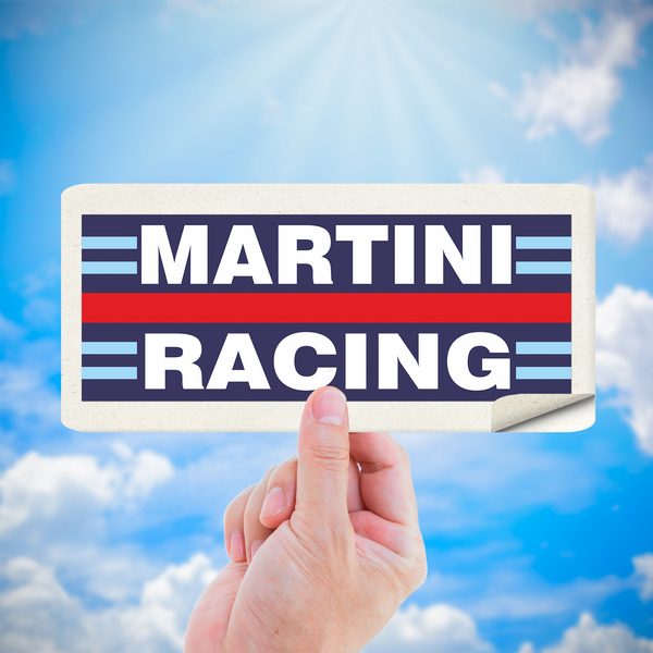 Pegatinas: Martini Racing con Franjas Azul y Roja