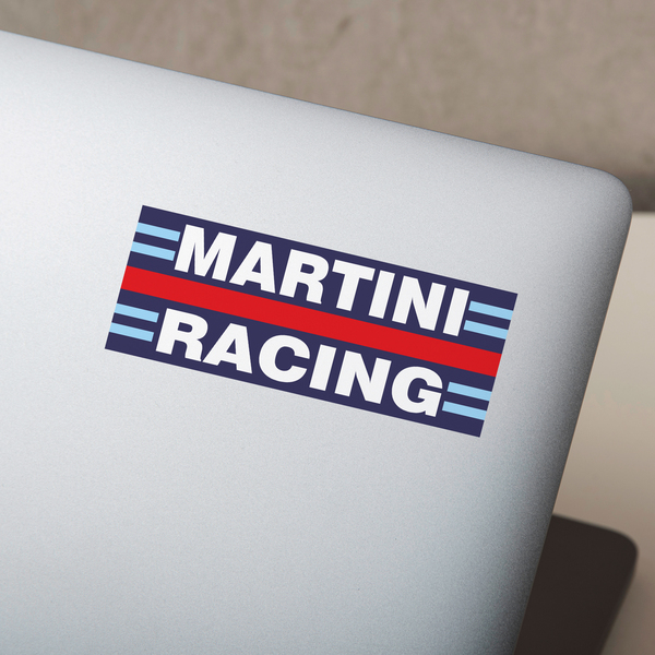 Pegatinas: Martini Racing con Franjas Azul y Roja