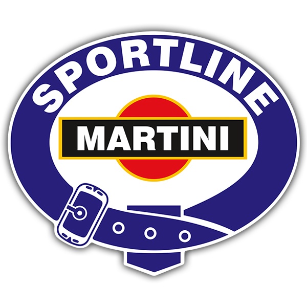 Pegatinas: Martini Sportline Vintage con Hebilla de Cintur&oacute;n