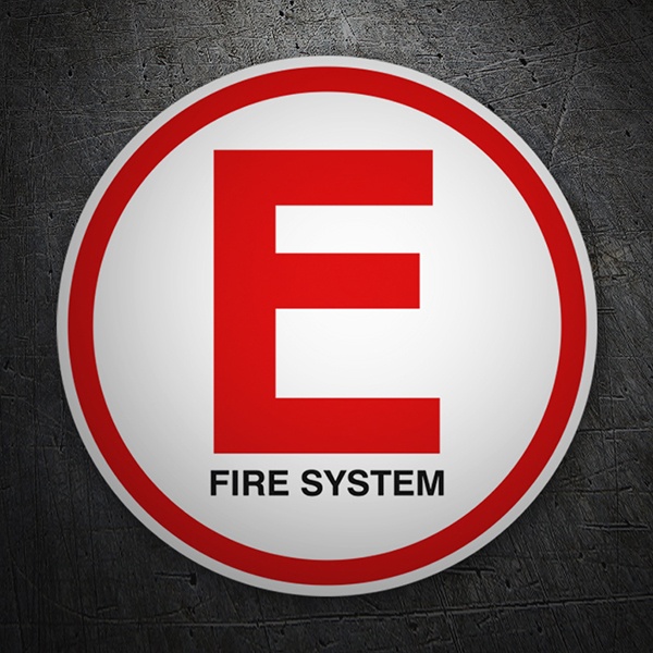 Pegatinas: E Fire System