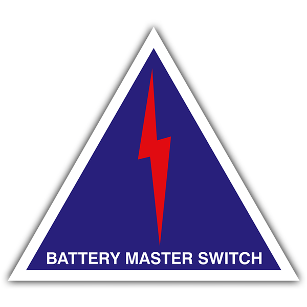 Pegatinas: Battery master switch 0