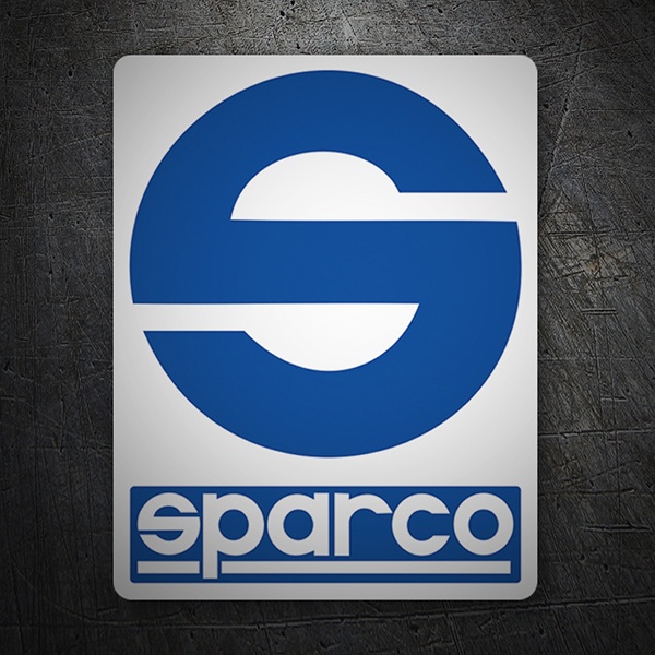 Pegatinas: Logo Sparco sobre fondo blanco