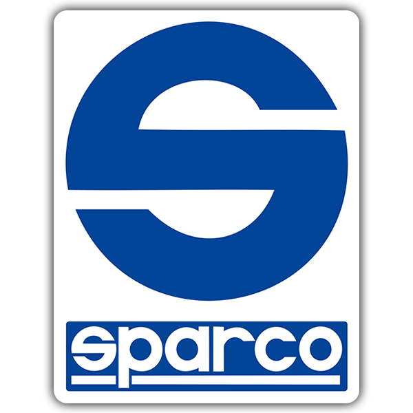 Pegatinas: Logo Sparco en Dise&ntilde;o Circular Estilizado