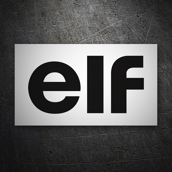 Pegatinas: Elf en Tipograf&iacute;a Moderna