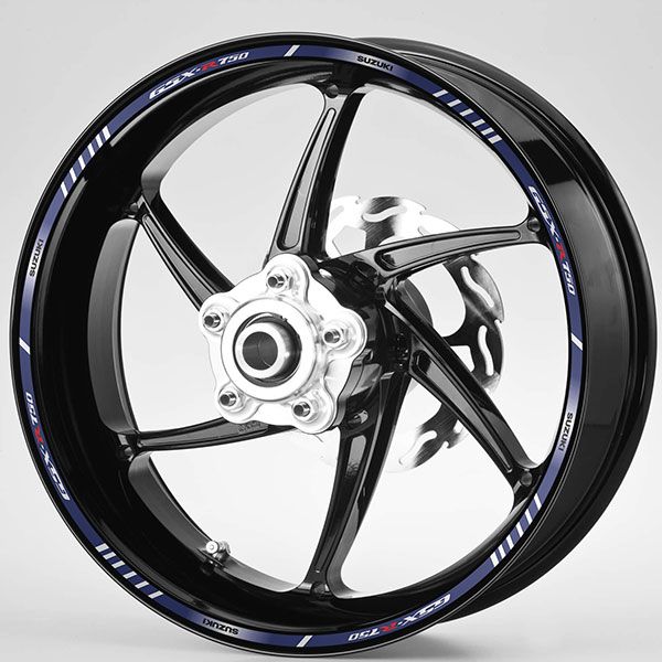 Pegatinas: Kit adhesivo Bandas llantas Suzuki GSX R750