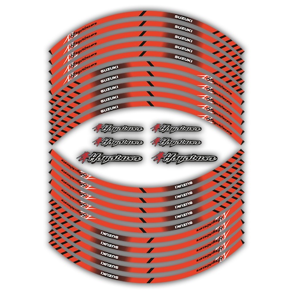 Pegatinas: Kit adhesivo Bandas llantas Suzuki Hayabusa