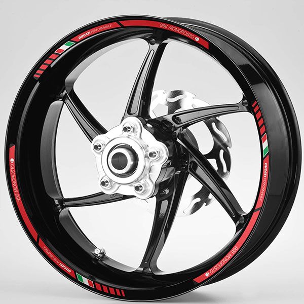 Pegatinas: Kit adhesivo Bandas llantas Ducati 996 Monoposto