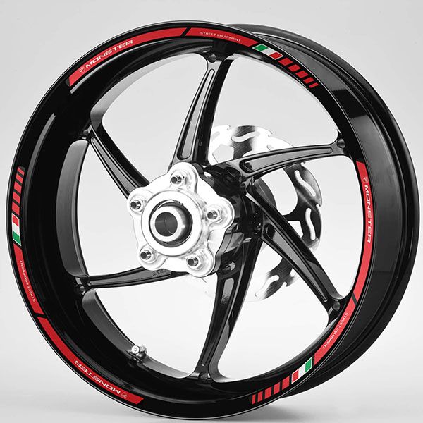 Pegatinas: Kit adhesivo Bandas llantas Ducati Monster