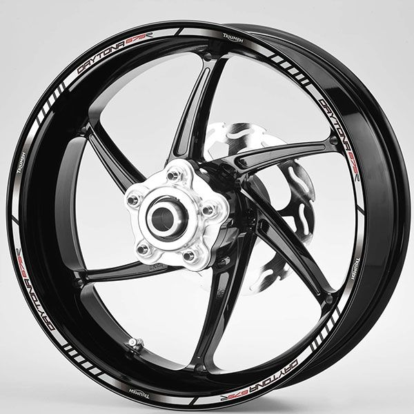 Pegatinas: Bandas llantas moto Triumph Daytona 675