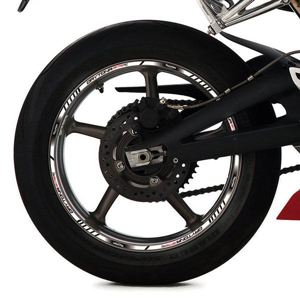 Pegatinas: Bandas llantas moto Triumph Daytona 675