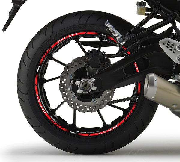 Pegatinas: Bandas llantas moto Yamaha MT 07