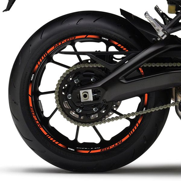 Pegatinas: Bandas llantas moto Yamaha MT 09