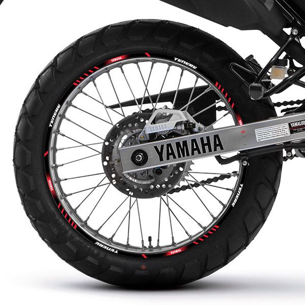 Pegatinas: Bandas llantas moto Yamaha Tenere 250