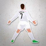 Pegatinas: Pegatina de Cristiano Ronaldo celebrando con camis 3