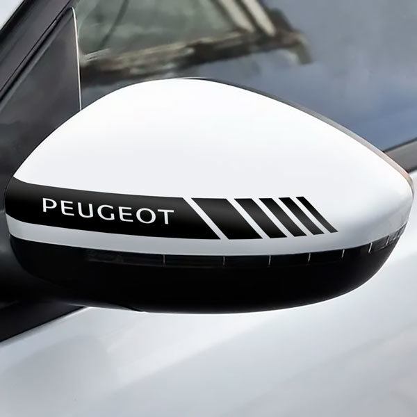 Pegatinas: Retrovisor Peugeot