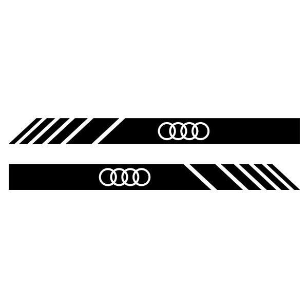 Pegatinas: Retrovisor Audi Logo