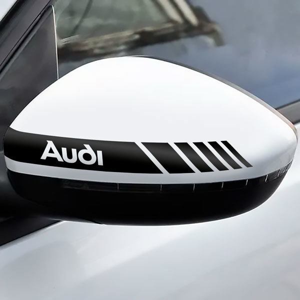 Pegatinas: Retrovisor Audi