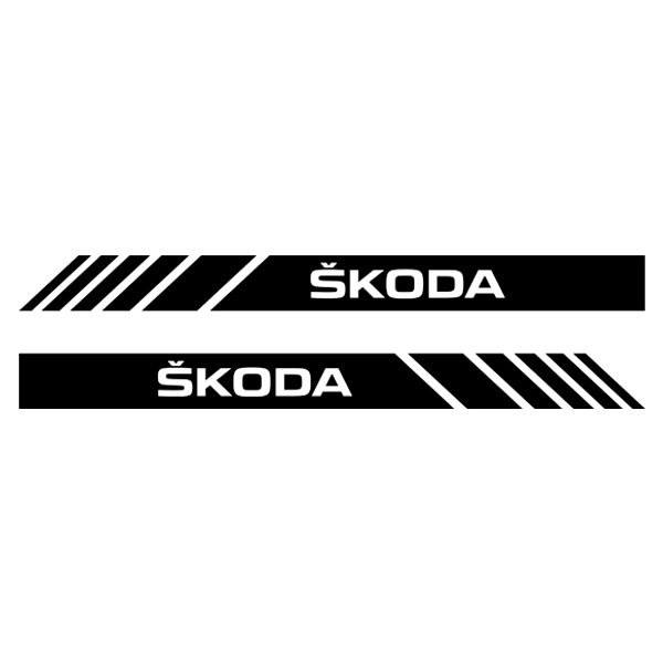 Pegatinas: Retrovisor Skoda