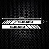 Pegatinas: Retrovisor Subaru con Texto Estilizado 2