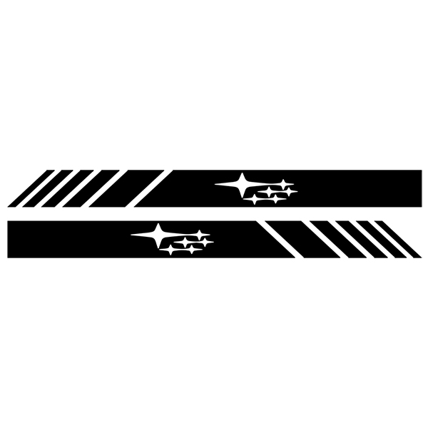 Pegatinas: Retrovisor Logo Subaru