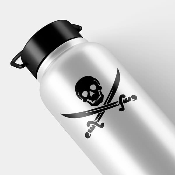 Pegatinas: Calavera pirata Calavera