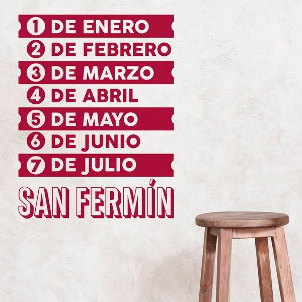 Vinilos Decorativos: Canción de San Fermín