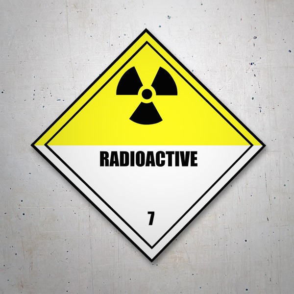 Pegatinas: Adhesivo de señal de radioactividad