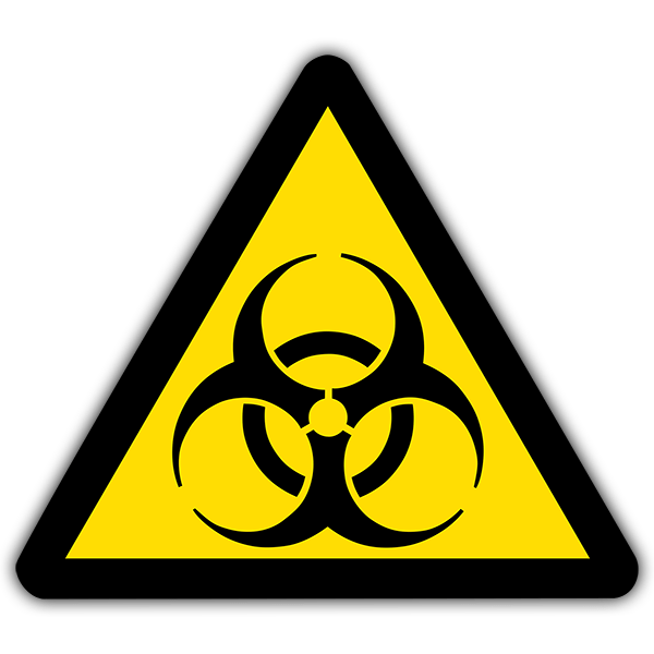 Pegatinas: Pegatina de señal de peligro biológico 0