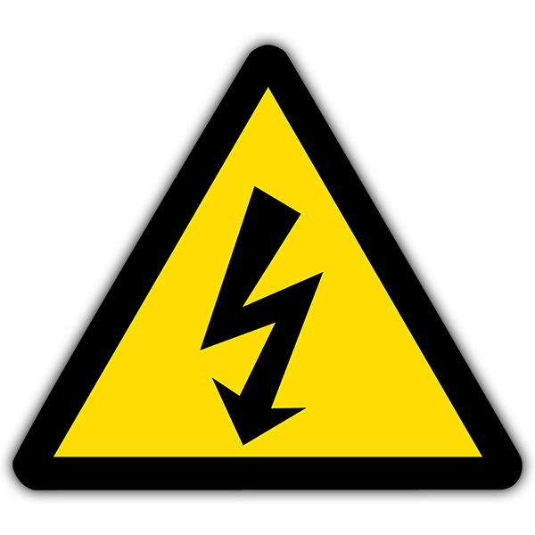 Pegatinas: Pegatina de señal de peligro  Alto voltaje