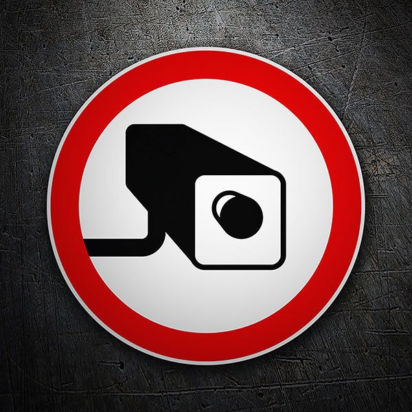 Pegatinas: Aviso cámaras de vigilancia