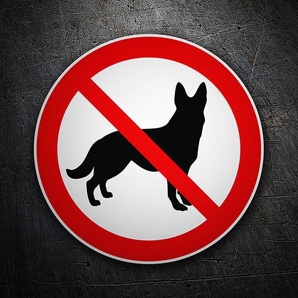 Pegatinas: Prohibido perros