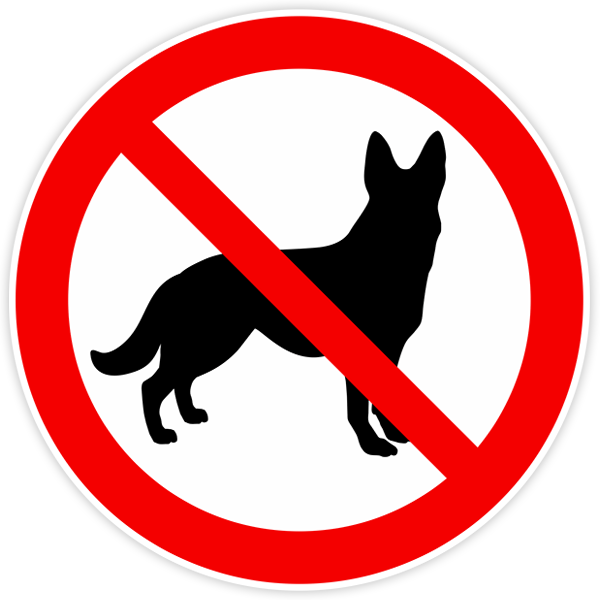Pegatinas: Prohibido perros