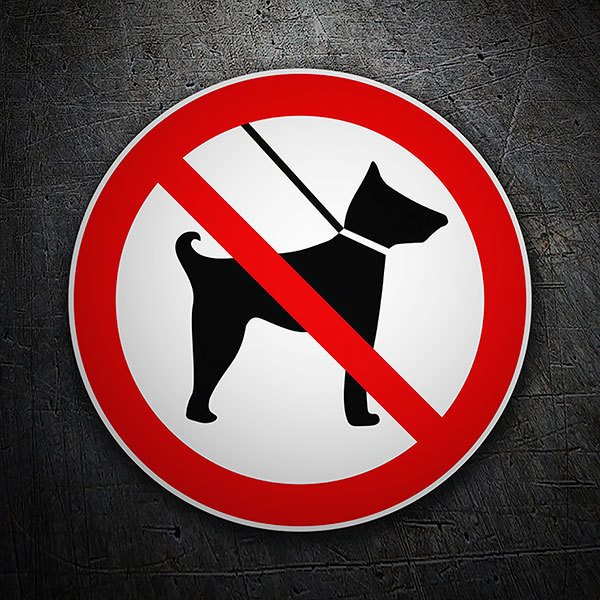 Pegatinas: Prohibido entrada con perros