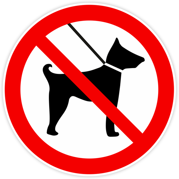 Pegatinas: Prohibido entrada con perros