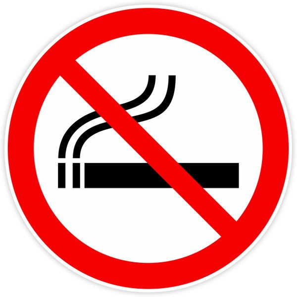Pegatinas: Prohibido fumar