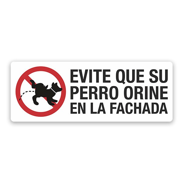 Pegatinas: Evite que su Perro Orine en la Fachada