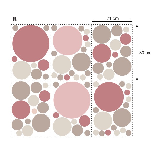 Vinilos Decorativos: Set Círculos Pastel