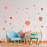 Vinilos Decorativos: Set Círculos Tonos Tierra 4