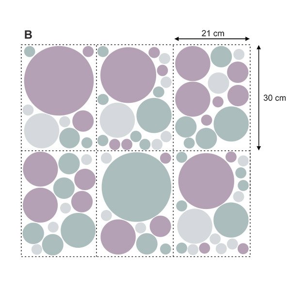 Vinilos Decorativos: Set Círculos Tonos Elegantes