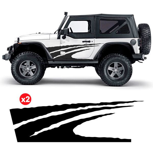 Pegatinas: Kit Adhesivos Laterales Ola para 4x4 2 Puertas