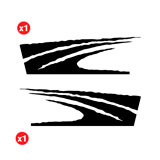 Pegatinas: Kit Adhesivos Laterales Ola para 4x4 2 Puertas 2