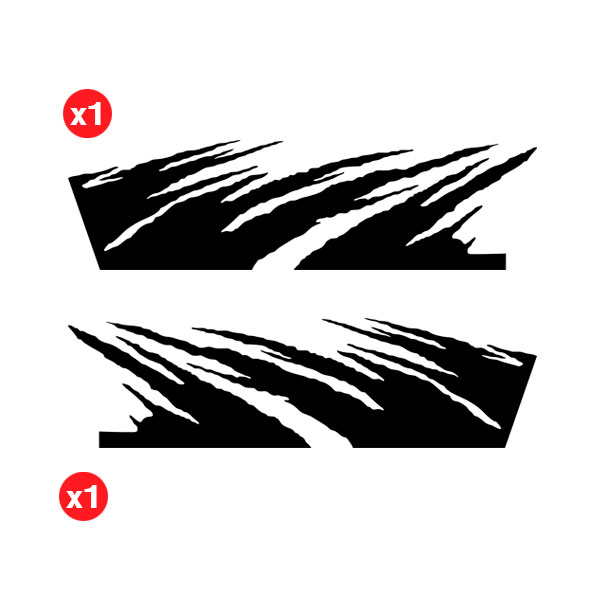 Pegatinas: Rasgu&ntilde;os para 4x4 2 Puertas