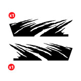 Pegatinas: Rasgu&ntilde;os para 4x4 2 Puertas 2